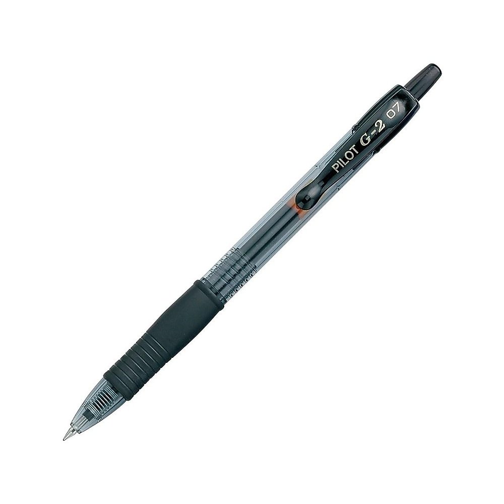PILOT G2 Premium Gel Pens, Fine Point 0.7mm, Black Ink, 12-Pack